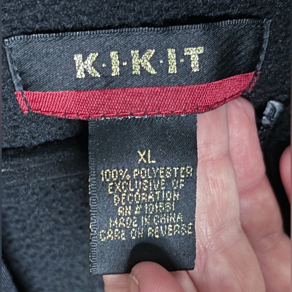 Vintage Beaded Snowflake Cardinal Fleece Top Jacket Shacket XL Christmas Winter - Picture 3 of 4